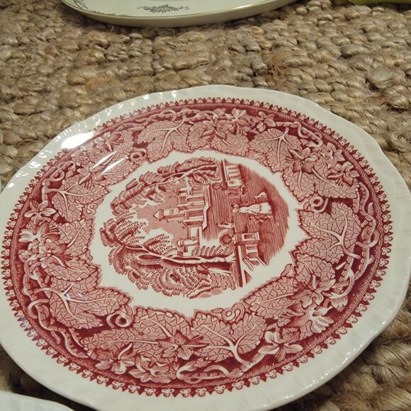Vintage Mason's Patent IronStone England Vista Pink 7" Plate -Excellent cond. - Picture 3 of 16